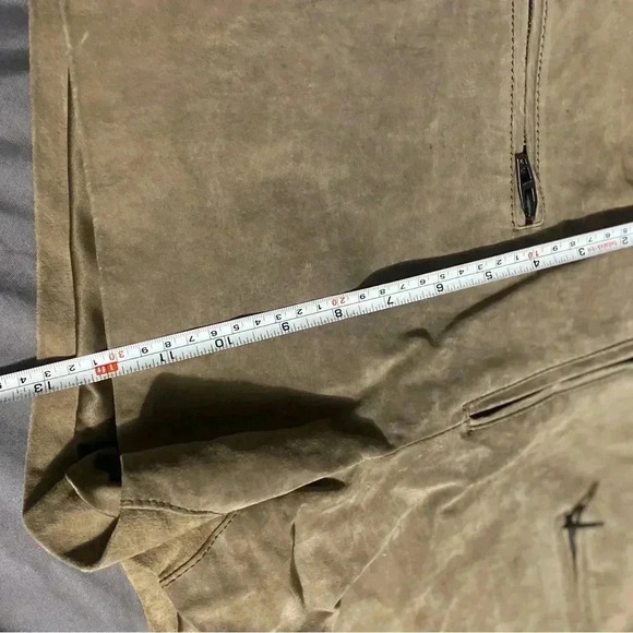 ANTHROPOLOGIE Blank NYC SUEDE LEATHER chino style shorts sz 26 - Picture 11 of 12